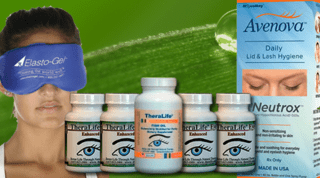 Are there any home remedies for blepharitis using Theralife.com products?