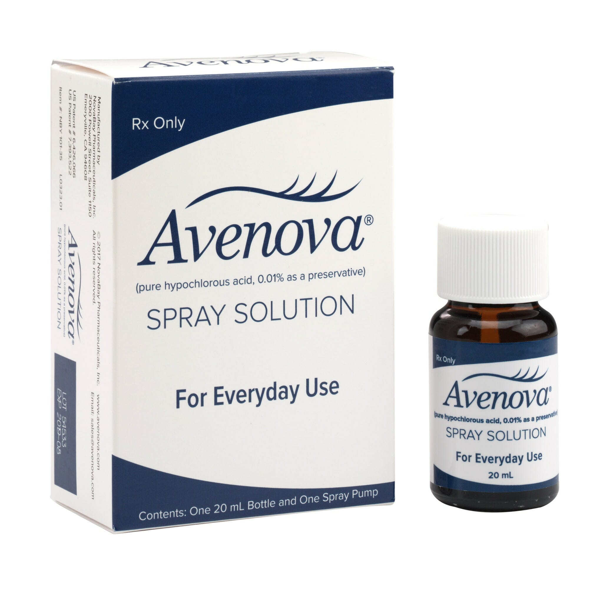 How does Avenova Eyelid and Eyelash Cleanser Spray work?