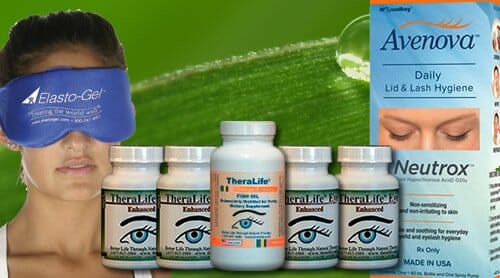 How does TheraLife Enhanced Blepharitis Relief Solution alleviate blepharitis symptoms?